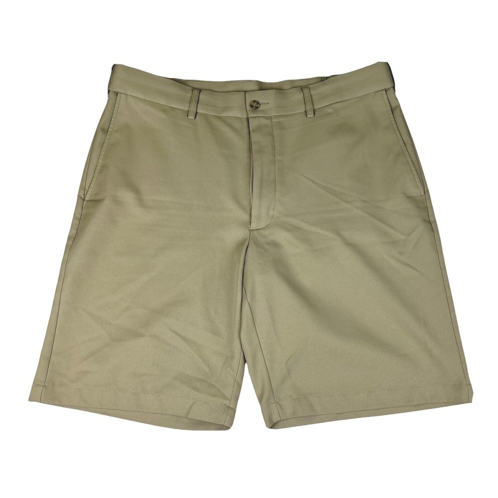 PGA Tour Golf Men Shorts 36 Khaki Performance Lightweight Dadcore Casual Classic